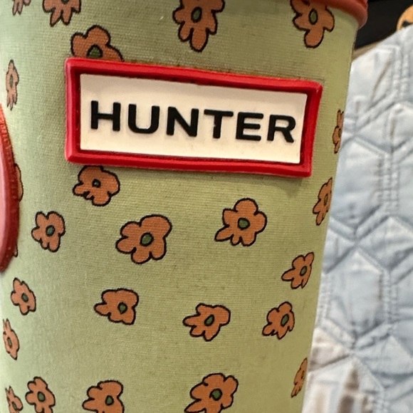 Hunter Orange and Green Patterned Boots - Picture 2 of 8